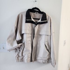 Men's Beige Windbreaker Jacket